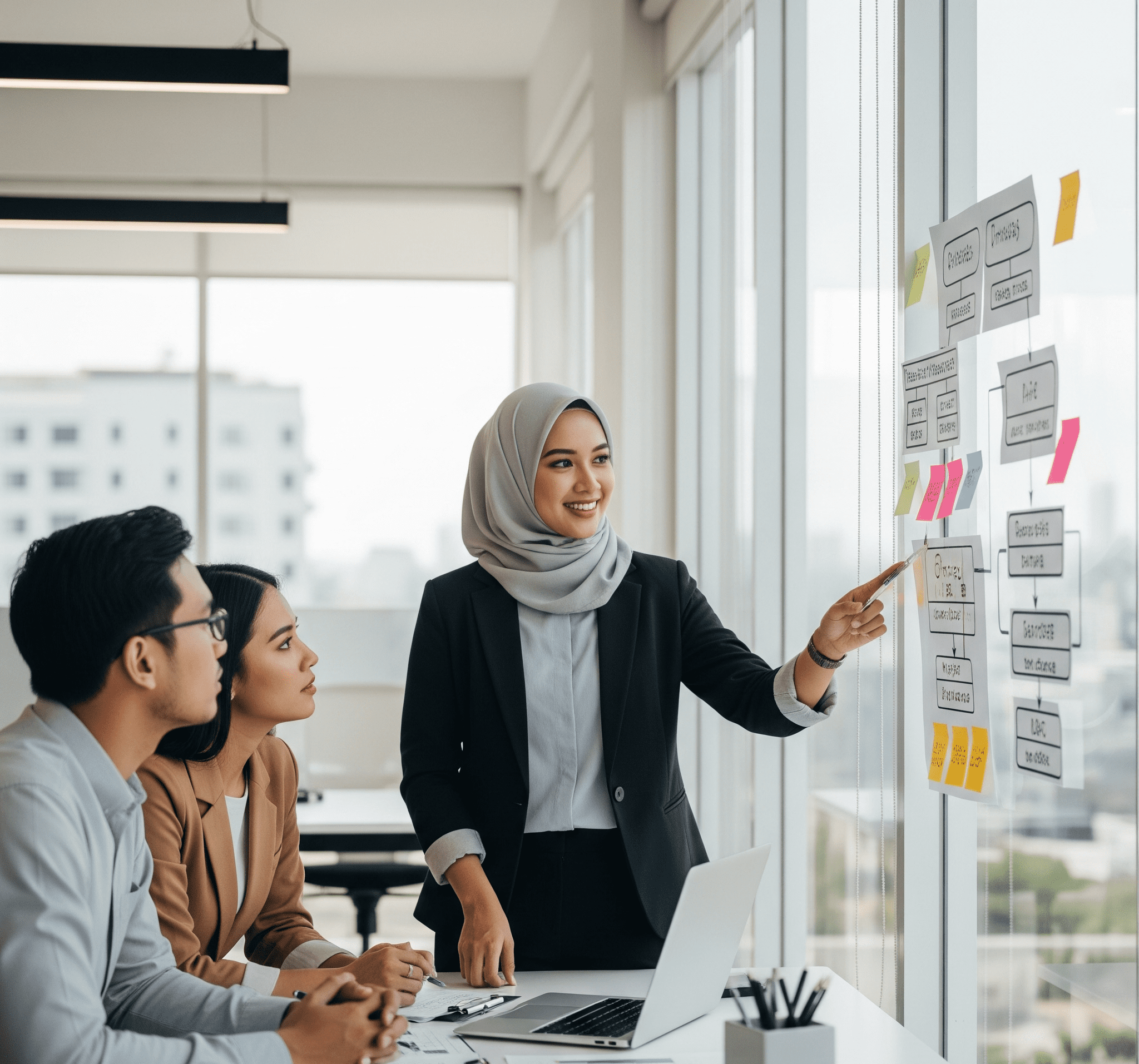 Gambar Aktifitas Presentasi Jasa Konsultan Operasional